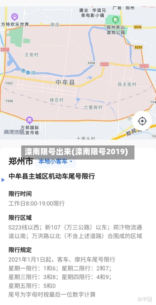 滦南限号出来(滦南限号2019)